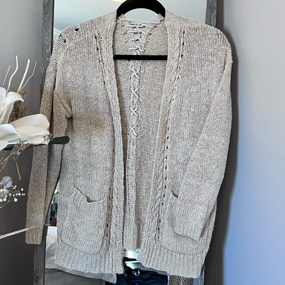 Loft Brand Knit Bohemian Style Cardigan